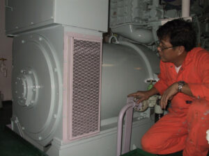 Alternator cooling air filter
